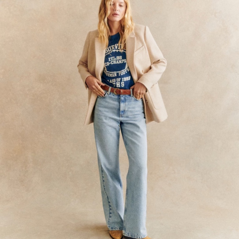 Sézane Wide Leg Trousers